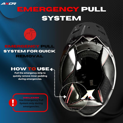 Axor Brutale Kryptic Black Blue Helmet – Dual Spoiler ECE 22.06