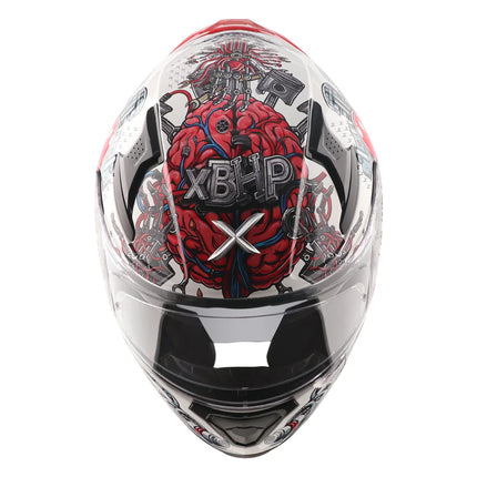 Axor Apex xBhp Bionic helmet top angle graphic design