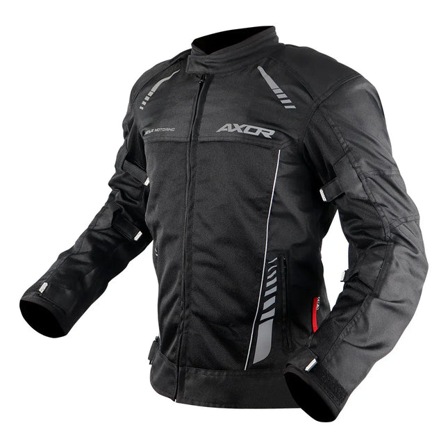 Axor Nimbuz Riding Jacket Black CE Level 2 motorcycle riding jacket India