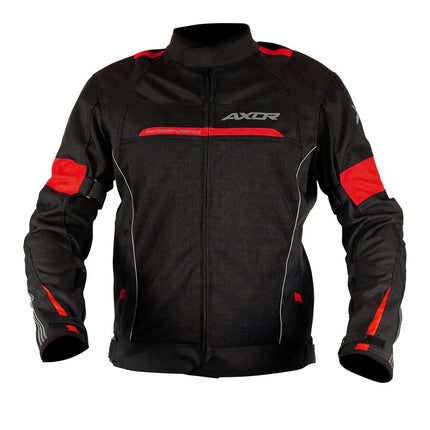 Axor armored motorcycle jacket with mesh panels