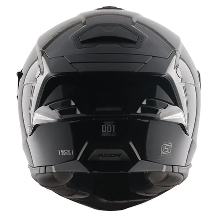 Axor Brutale Glossy Black Helmet rear dual spoiler ventilation system
