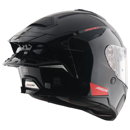 Axor Brutale Glossy Black Helmet top air vents and aerodynamic design