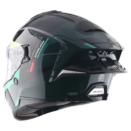 Axor Brutale Kryptic Black Green Helmet top air vents airflow design