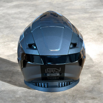 IGNYTE (IGN-16) Full Face Dual Visor Helmet - (Glossy  Grey White) - ISI DOT Certified IGNYTE