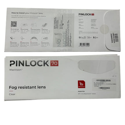 PINLOCK 70 FOR MT THUNDER HELMET OUTER COVER