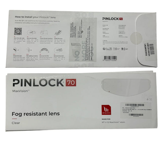 PINLOCK 70 FOR MT THUNDER HELMET OUTER COVER