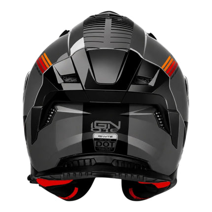 Ignyte 16 Dark Grey Anthracite Red Orange Helmet with Kevlar Reinforcement and EPP Protection