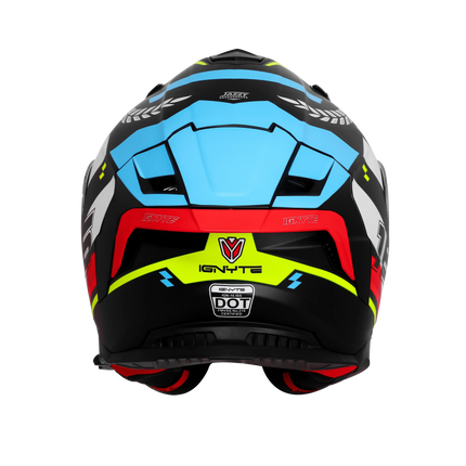 Ignyte IGN-16 back view aerodynamic helmet