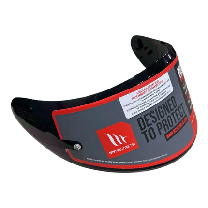 MT V12 helmet visor smoke tint