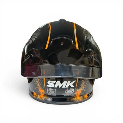 Removable washable interior and micrometric buckle of SMK Typhoon Reptile GL267 Helmet