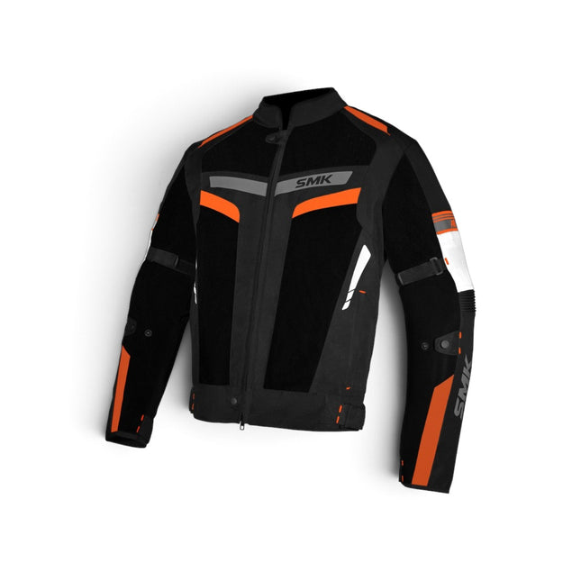 SMK Infinity Rush Black Orange CE Class A Certified Motorcycle Riding Jacket