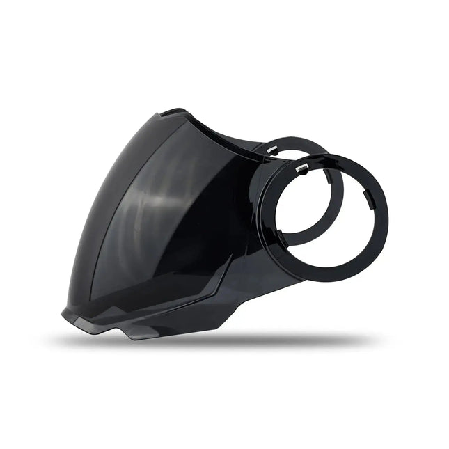 Side profile of Steelbird SBH 31 dark tinted replacement glass Riders India