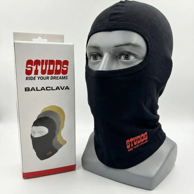 Studds Balaclava Face Mask (Black) - Anti-Dust & Sweat Wicking