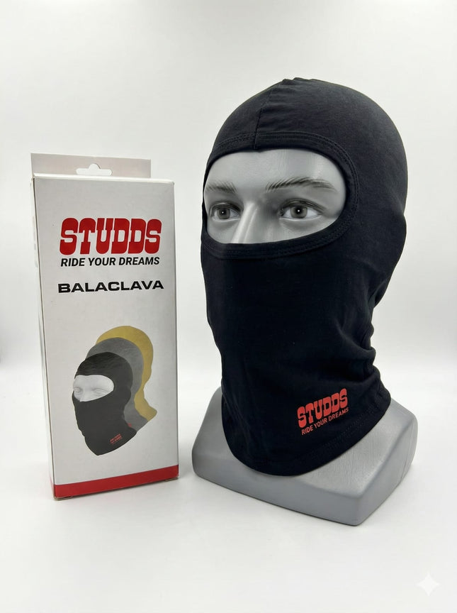 Studds Balaclava Face Mask (Black) - Anti-Dust & Sweat Wicking