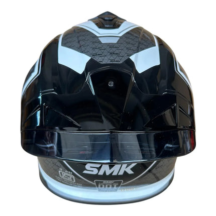 SMK Typhoon RD1 Glossy Grey White - GL216 - ISI DOT ECE 22.06 Certified