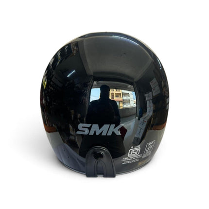 SMK Retro 7 Glossy Black Grey - GL260 - Pinlock 70 - ECE 22.06 Certified