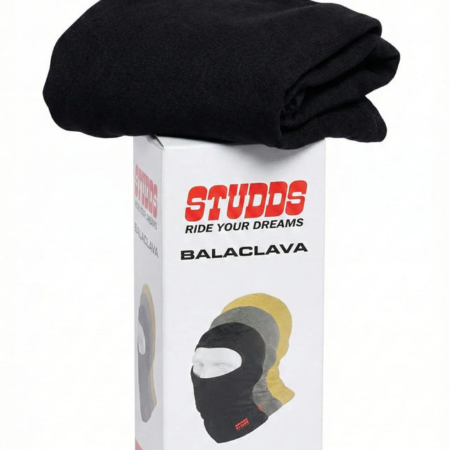 Studds Balaclava Face Mask (Black) - Anti-Dust & Sweat Wicking