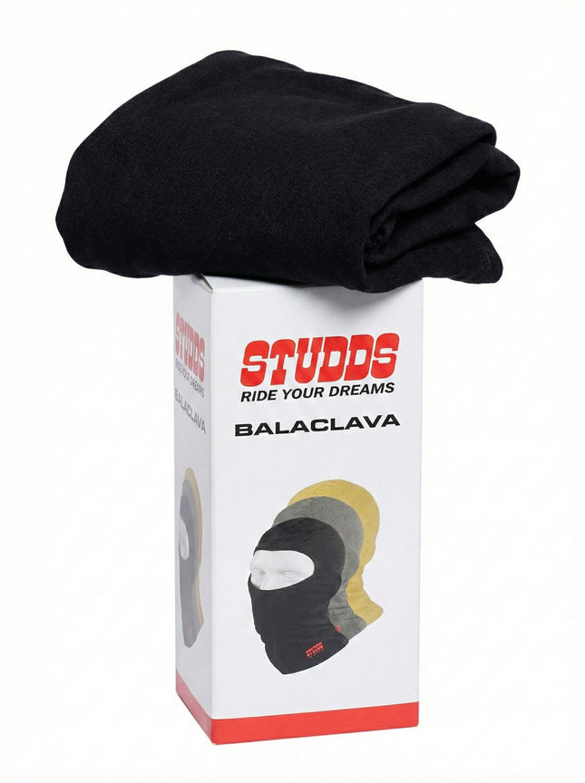 Studds Balaclava Face Mask (Black) - Anti-Dust & Sweat Wicking
