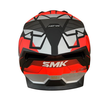 SMK Nova Track Helmet | MA263 Matt Grey Red | ECE 22.06 Helmet