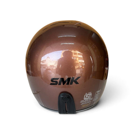 SMK Retro 7 Helmet Glossy Black Gold GL720 | Pinlock 70 | ECE 22.06 Certified