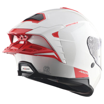 Axor Brutale Corsa White Red Helmet 1