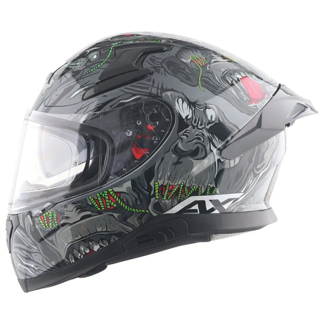 Axor Apex ASCETIC Full Face Dual Visor Helmet - ISI DOT Ece 22.06 Certified - Riders India