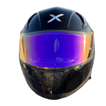 Axor Apex Clear Purple Night Vison Visor - Riders India