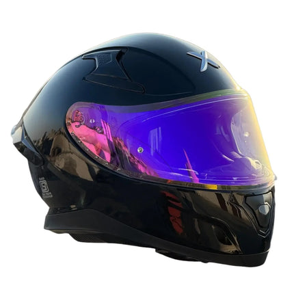 Axor Apex Clear Purple Night Vison Visor - Riders India
