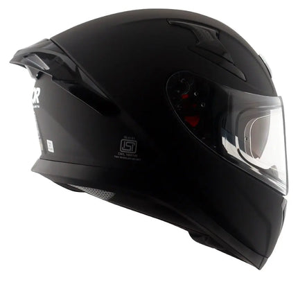 Axor Apex Full Face Dual Visor Dull Black Helmet - ISI DOT ECE 22.06 Certified - Riders India