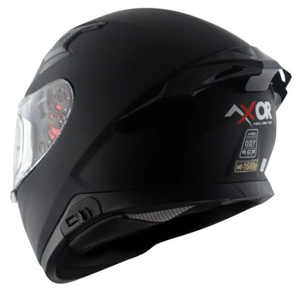 Axor Apex Full Face Dual Visor Dull Black Helmet - ISI DOT ECE 22.06 Certified - Riders India