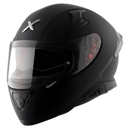 Axor Apex Full Face Dual Visor Dull Black Helmet - ISI DOT ECE 22.06 Certified - Riders India