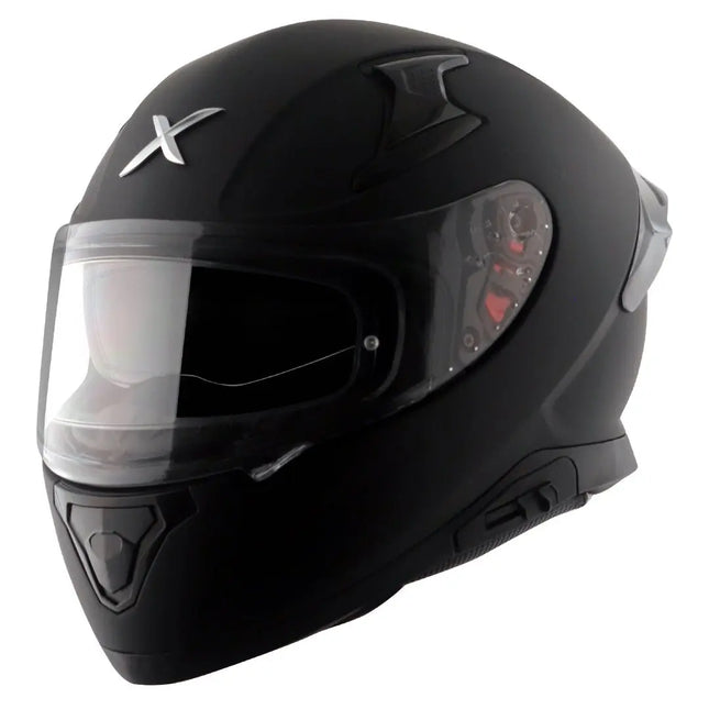 Axor Apex Full Face Dual Visor Dull Black Helmet - ISI DOT ECE 22.06 Certified - Riders India