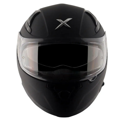 Axor Apex Full Face Dual Visor Dull Black Helmet - ISI DOT ECE 22.06 Certified - Riders India