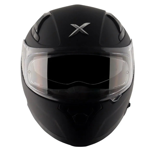 Axor Apex Full Face Dual Visor Dull Black Helmet - ISI DOT ECE 22.06 Certified - Riders India