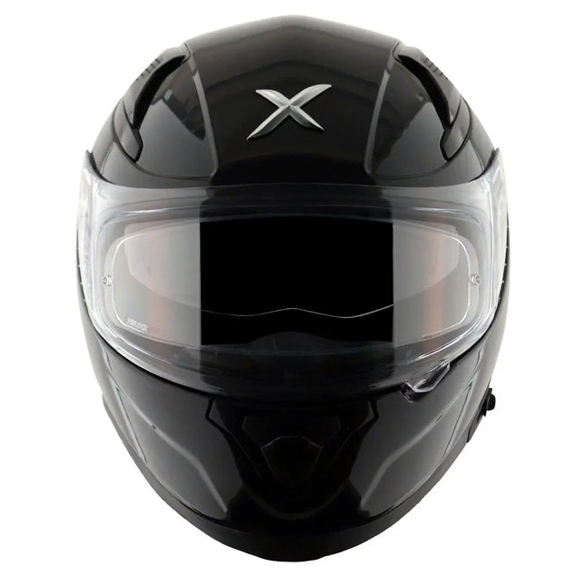 Axor Apex Full Face Dual Visor Glossy Black Helmet - ISI DOT ECE 22.06 Certified - Riders India