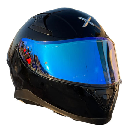 Axor Apex Visor - Clear Iridium Blue Vision | Pinlock 30 Ready (Imported) - Riders India