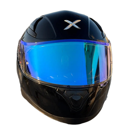 Axor Apex Visor - Clear Iridium Blue Vision | Pinlock 30 Ready (Imported) - Riders India