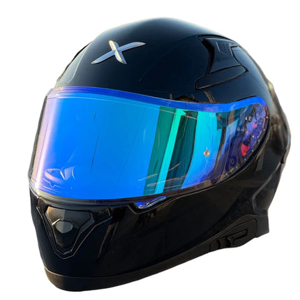 Axor Apex Visor - Clear Iridium Blue Vision | Pinlock 30 Ready (Imported) - Riders India