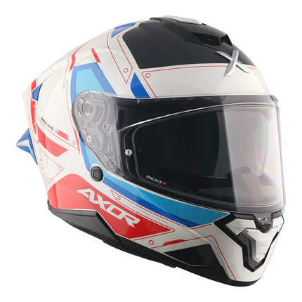 axor brutale white red helmet profile view