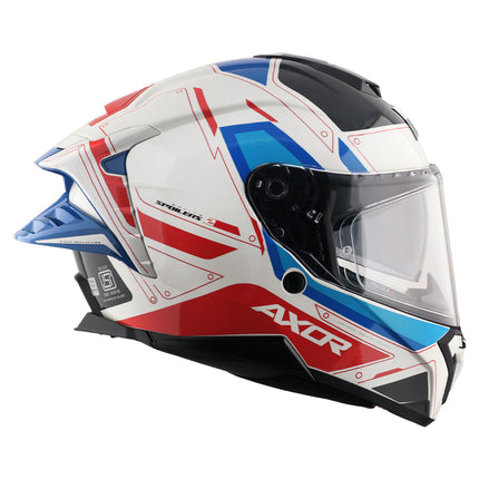 axor brutale white red helmet right view