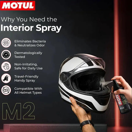 Motul Helmet Care Kit Combo - Get free Microfiber Cloth - Riders India