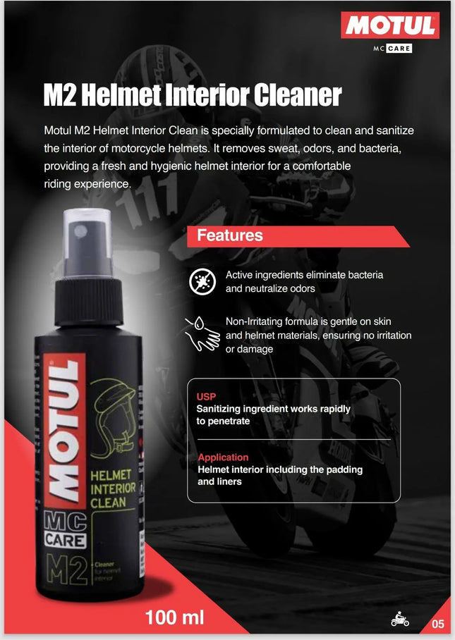 Motul Helmet Care Kit Combo - Get free Microfiber Cloth - Riders India