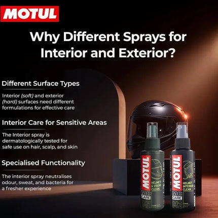 Motul Helmet Care Kit Combo - Get free Microfiber Cloth - Riders India