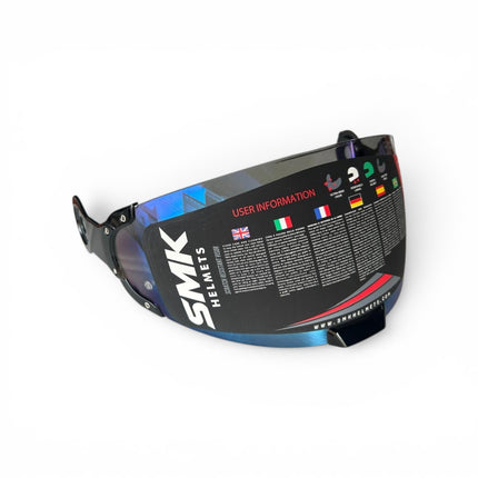 Smk Retro Dark Blue Visor - Pinlock 70 Ready
