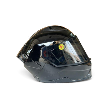 Studds Raider Glossy Black Helmet - With Free Smoke Visor - ISI Certifide