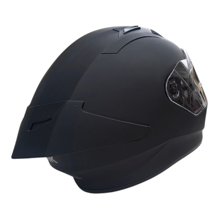 SMK Stellar Matt Black MA200 Helmet - ISI DOT ECE 22.06 Certified