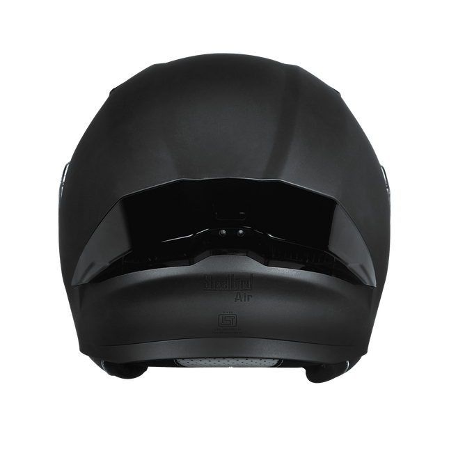 Steelbird SBA-20 Bluetooth Helmet Glossy Black | ISI Smart Helmet 48H Battery