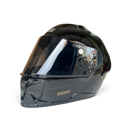 Studds Raider Glossy Black Helmet - With Free Smoke Visor - ISI Certifide