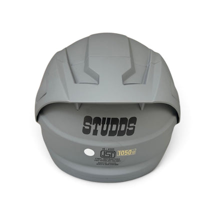 Studds Raider Super Matt Nardo Grey Helmet - Free Smoke Visor - ISI Certifide