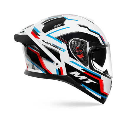 MT Thunder Blaze White Helmet